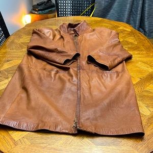 Etienne Aigner leather size 12 coat.